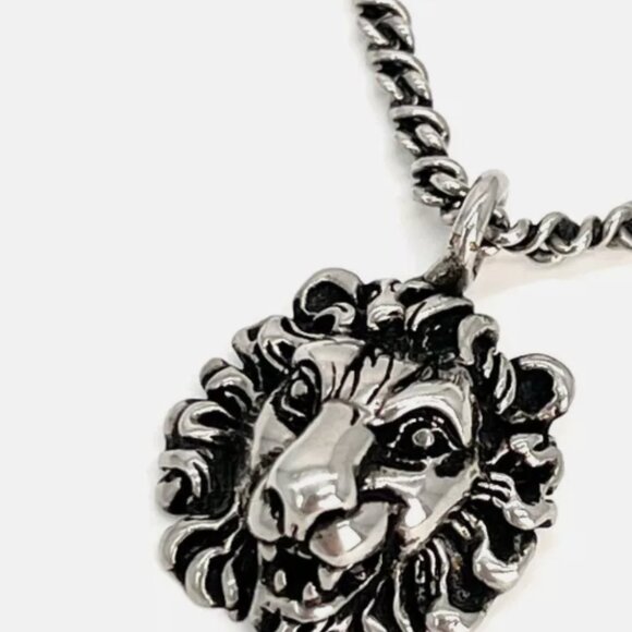 Gucci 410673 Necklace Pendant Lion Head Gold New with box - Picture 8 of 8